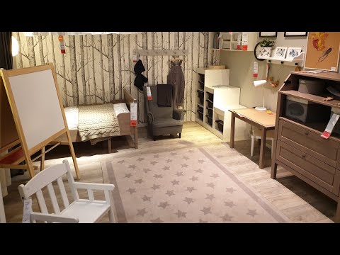 ИКЕА интерьер детской комнаты. Как организовать хранение в детской комнате. Мебель Ikea