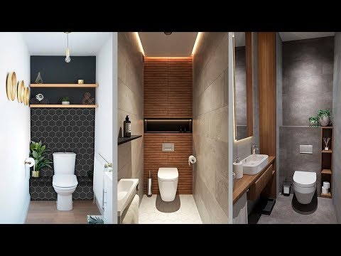 Дизайн маленького санузла без ванны | Гостевой туалет