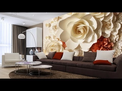     - 2018 / Photo wallpapers in the interior of the living room
