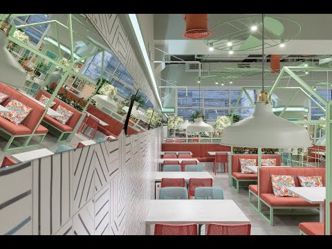 ПАРККАФЕ  Дизайн интерьера кафе ресторана быстрого питания