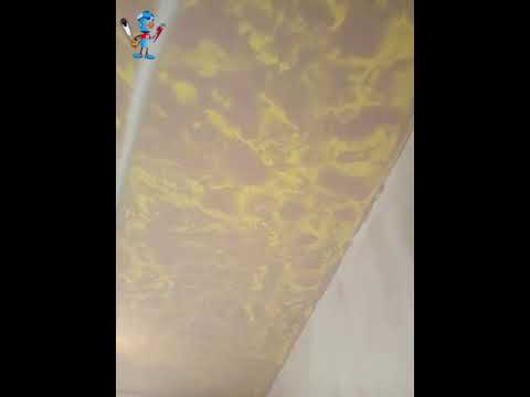 Декоративная шпаклевка на потолке